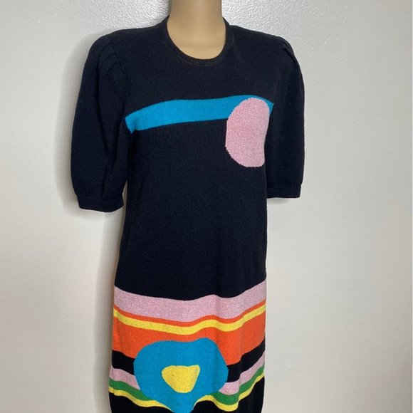 ROBERTA FASHION MULTICOLOR SWEATER DRESS SZ M - Picture 2 of 6